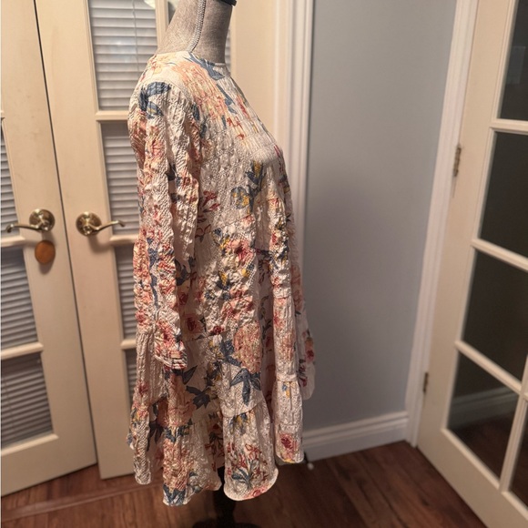 Zara Floral Babydoll Minidress - Picture 2 of 6